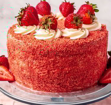 Strawberry Crunch Cake CakeMeAway Suga