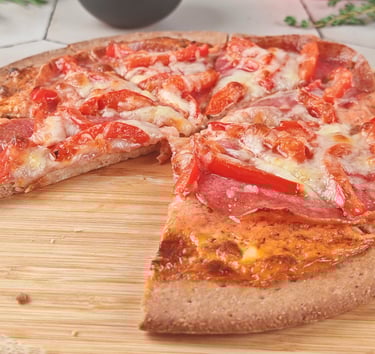 Recept keto pizza salami