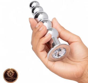 أداة فضية مرصعة بالكريستال من لوف تويز، أفضل متجر ألعاب زوجية في السعودية. شحن سري وآمن ودفع عند الاستلام.