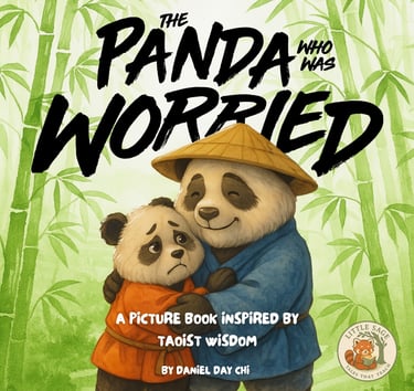 Cover of The Panda Who Was Worried, a philosophical children's picture book for ages 3-7