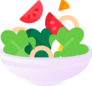 Veg and Non veg salad