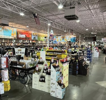 liquor store with great wine and beer selection