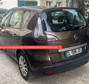 Voiture d’occasion Renault Scénic marron – vente véhicule occasion sans frais cachés ExelAutos Vince