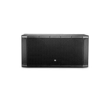 Subwoofer JBL SRX828SP de alquiler, vista frontal