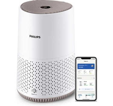 purificador de aire de bajo consumo blanco