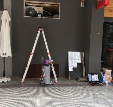 reparación de un split 1x1