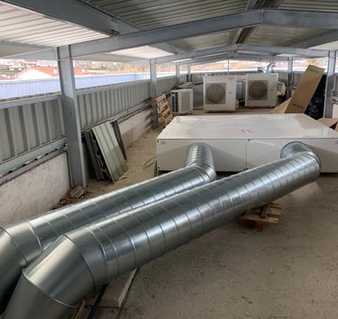 Sistema de ventilación en un centro educativo 