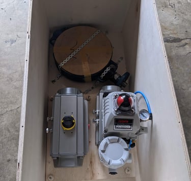 Complete Capacity Valve with Positioner and Actuator