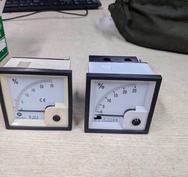 Analog Meter for Main Panel display for Inert Gas Generator