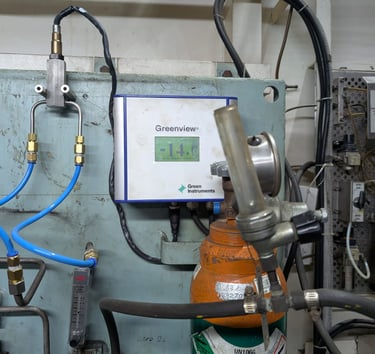 Modification of new replacement over Servomex 1800 o2 analyzer sampling panel with G36 O2 analyzer