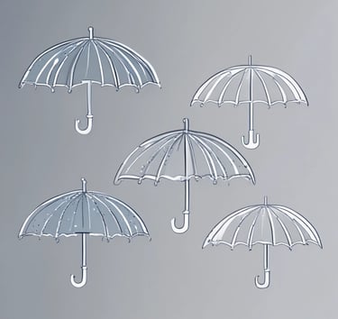 Minimalist workspace with insurance documents and a laptop on a deep navy desk.