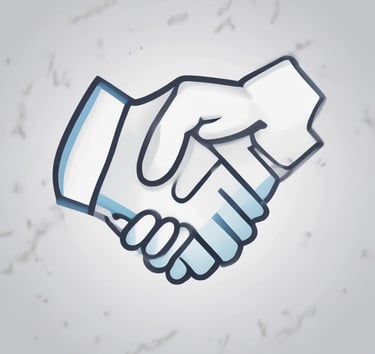 Minimalist workspace with insurance documents and a laptop on a deep navy desk.