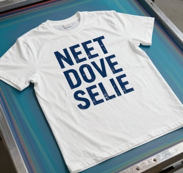 Vibrant digital print on a casual t-shirt displayed on a mannequin.