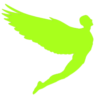 A flying angel