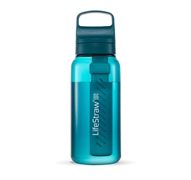 Lifestraw filtering water bottle for travel