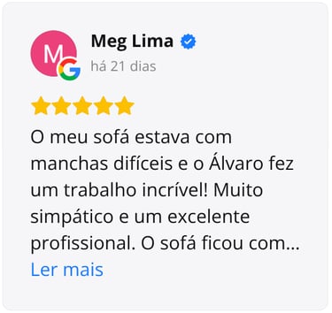 avaliação google 5 estrelas de meg lima