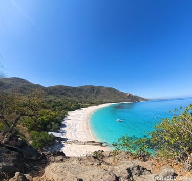 white sandy beach in alor