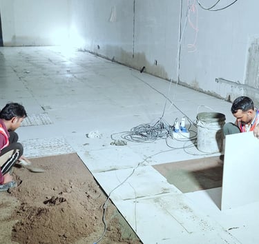 Finishing work by Bradson Infra in Gurugram.