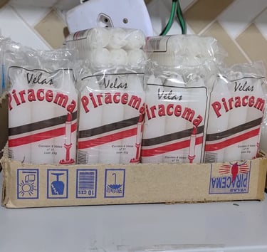 Vela numero 11, 12cm, 33gr, Branco.