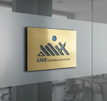 AMHCharter accountant- Logo design by : Mantegh Studio