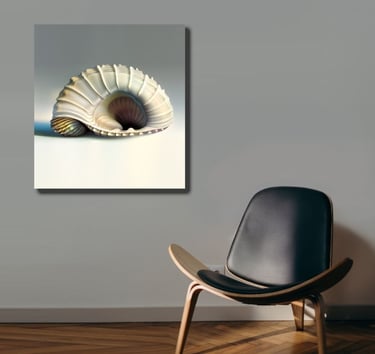 Natural Shell Wall Hanging Canvas Print