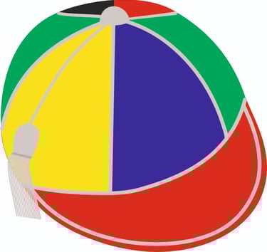6 Panel Multi Colour cap draft