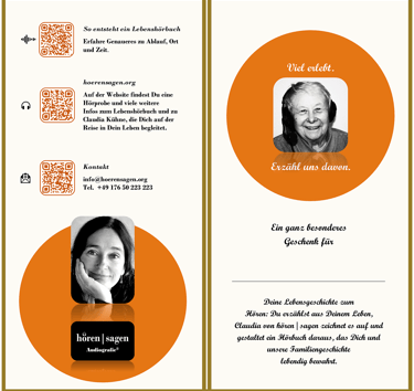 Geschenk-Faltkarte zum Herunterladen