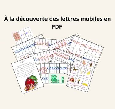 lettre mobile minuscule en attacher