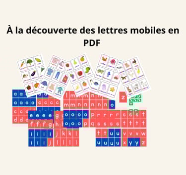 lettre mobile minuscule montessorie