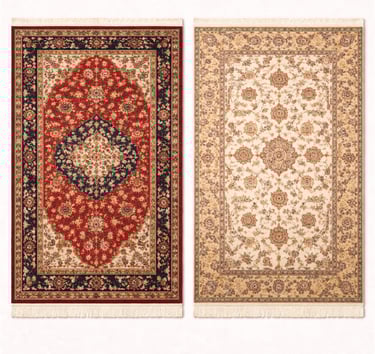 Hand knotted wool carpet with traditional Pakistani pattern and detailed weaving texture.