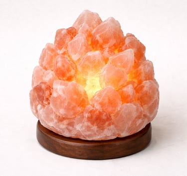 Himalayan crystal salt lamp natural mineral glow lighting