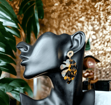 boucles d'oreilles acrylique