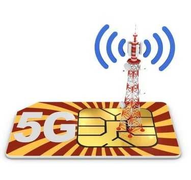 miniature_comm_anthena_on_large_red_and_golden_SIM_card