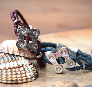 Armband Leder Kettenglied Schmuck