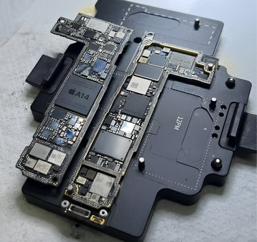 Serviço em placa de iPhone