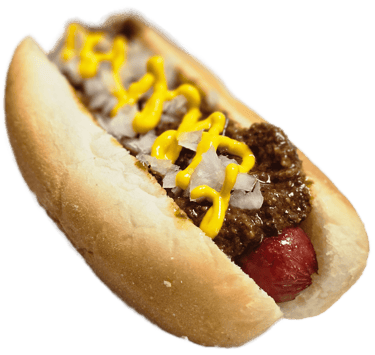 Chilidog all-beef hotdog with Filly chili sauce, at HeckYA Youngstown Ohio