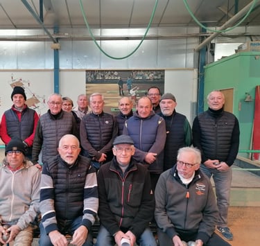 groupe de pétanque de Charnay-les-Mâcon vétérans