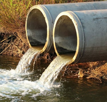 Lançamento de esgoto