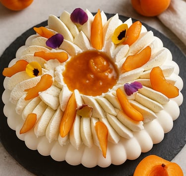 pavlova abricot romarin