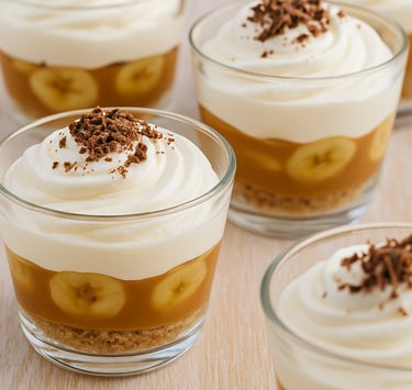 a table with desserts and desserts on it
