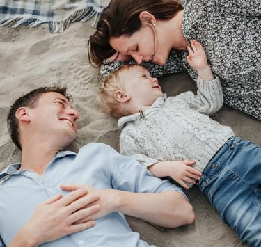 Professional family photoshoot captured by a professional photographer in Rotterdam