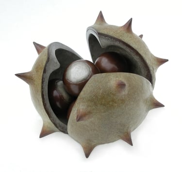 Bronze Sculpture Cluster Conker By Mark Richard Hall