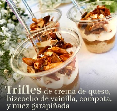 Canapés y Bocadillos Gourmet para eventos sociales y empresariales