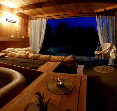 Pergola en ossature de bois