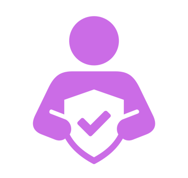  Une personne tenant un symbole de validation