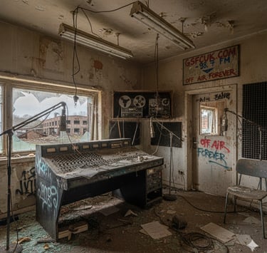 abandoned radio studio