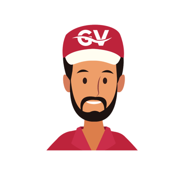 logo couvreur a casquette avec logo blanc GV