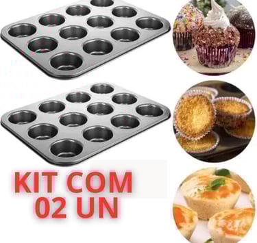 Formas com doze cavidades