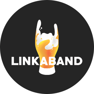 logo linkaband jamais deux sans trois musique mariage évènementiel privé cocktail vin d'honneur