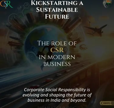 CSR in India - Kickstarting a Sustainable Future | BharatCSR